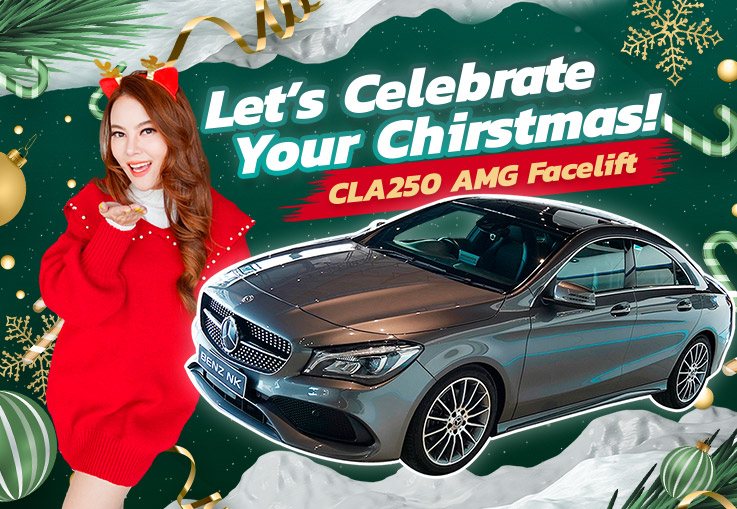 Lets Celebrate your Chirstmas! เพียง 1.59 ล้าน CLA250 AMG รุ่น Facelift วิ่งน้อย 38,xxx กม.
